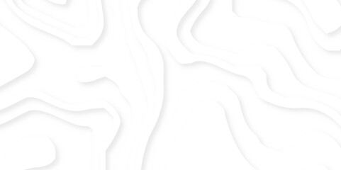 3D papercut banner of gradient white paper layers. Vector background design of horizontal abstract smooth origami shape paper cut, flowing liquid