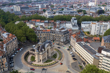 Obraz premium Vue du beffroi de l’hôtel de ville de Lille.