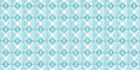 Seamless Watercolor Blue and White Diamond Pattern, Tile, Geometric, pattern, design, texture, background