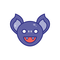 Bat vector icon stock illustration