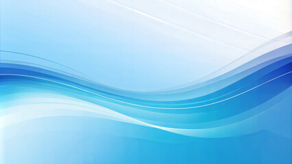 Smooth gradient background from light blue to white with thin abstract wave patterns for scientific content