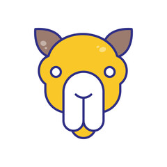 Camel vector icon stock illustration