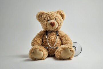 Obraz premium Health insurance vs love concept on white background