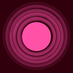 abstract pink circle, abstract pink background, pink,  abstract background with circles, abstract background with circles, 3D illustration, dark, frame, template, pink background, motion, light, 3d