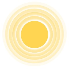 sun, sun on the sun, sun on a white, yellow, sun shine, sun light, light, moon, moon light, wall decoration, decoration, sun illustration