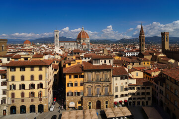 Panorama of Florence seen from the tower of the Palazzo Vecchio.