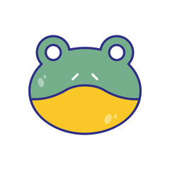Frog vector icon stock illustration