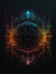 Obraz premium fractal realms abstraction, background 