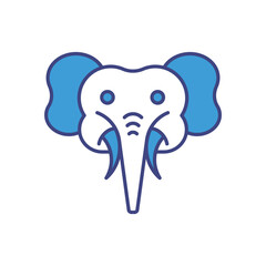 Elephant vector icon stock illustration