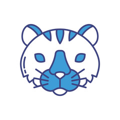 Tiger vector icon stock illustration