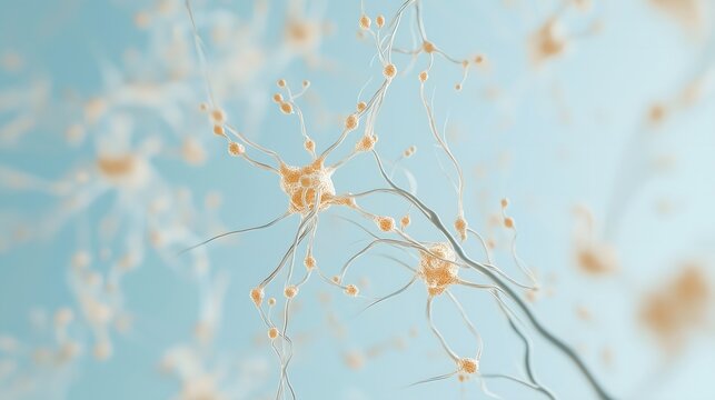 Close-Up of the Synaptic Gap Between Neurons