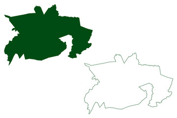 Cuautepec municipality (Free and Sovereign State of Guerrero, Mexico, United Mexican States) map vector illustration, scribble sketch Cuautepec map