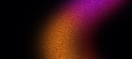 orange Purple yellow black Noise texture grainy background, abstract glowing color gradient shape, dark retro banner poster backdrop .