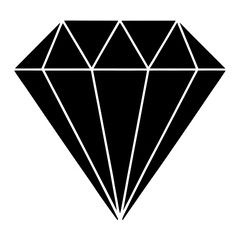 diamond on black background