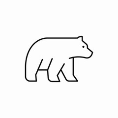 bear animal icon sign vector