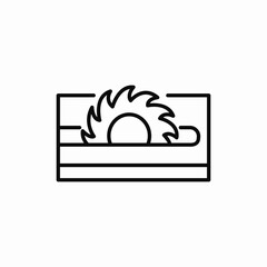 circular saw icon sign vector
