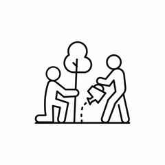 plant growth icon sign vector