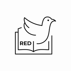 red data book icon sign vector