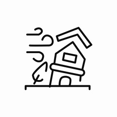 wind disaster icon sign vector