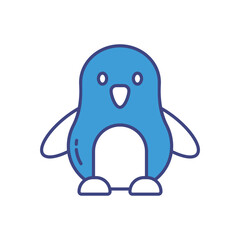 Penguin vector icon stock illustration
