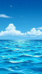 Obraz premium Intimate seascape isolated with white highlights, png