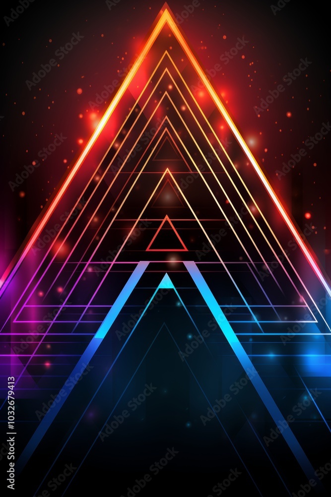 Poster vibrant color accents add brightly colored blocks or segments to enhance text space design