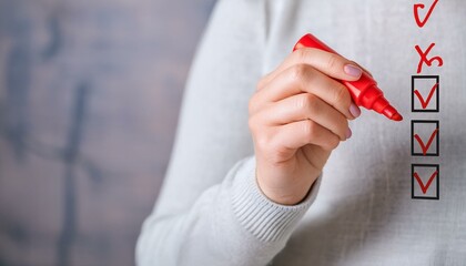 Person Marking Error With Red Marker