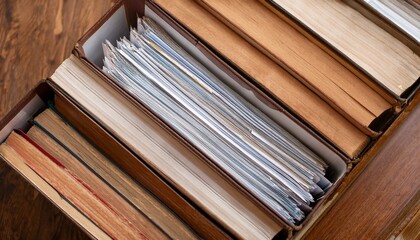 Naklejka premium Piles Judicial Court Files