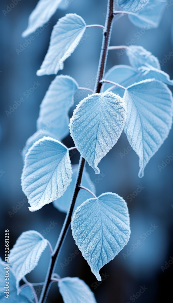 Aufkleber minimalist depiction of snow covered branches in thin lines emphasizing texture and simplicity