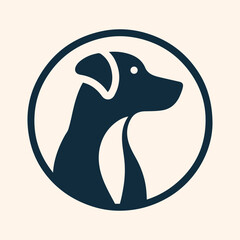 Dog logo icon vector illustration