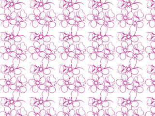Seamless floral pattern background