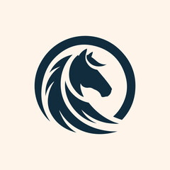 Horse logo icon vector illustration 5