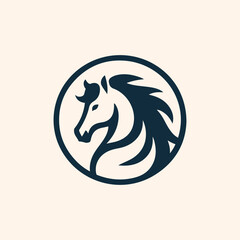 Horse logo icon vector illustration 6