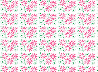 Seamless floral pattern for tablecloth