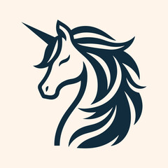 Unicorn logo icon vector illustration 5