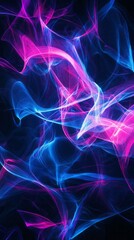 Vibrant Blue and Pink Abstract Background