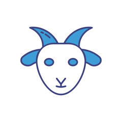 Goat vector icon stock illustration