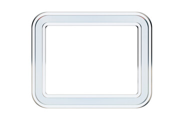 Rounded glass rectangle frame for web or design interface element