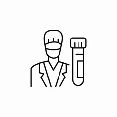 lab technician icon sign vector