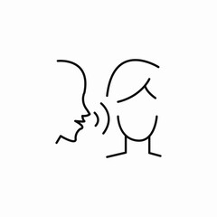 speaking skill icon sign vector