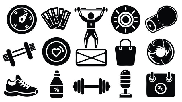 Dynamic Fitness Activity Vector Pack