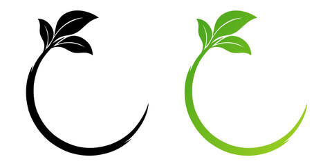 Nature leaves circles