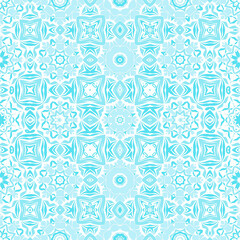 Azure Harmony seamless geometric digital paper 