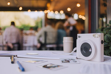 Palaroid camera for wedding photos for memory