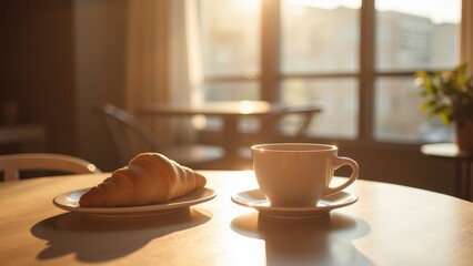 Cozy Coffee Shop Vibe with Morning Light