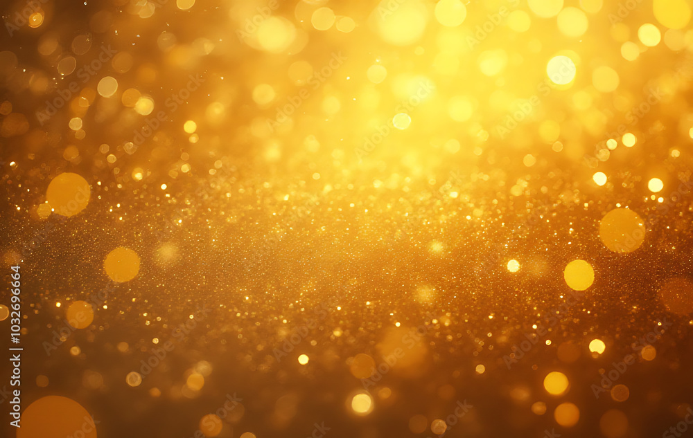 Poster add abstract gold bright glitter create visually appealing background effect