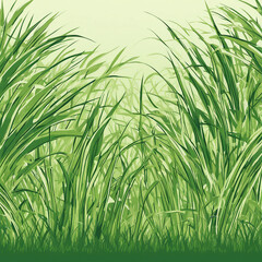Fototapeta premium green grass illustration background