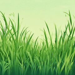 Fototapeta premium green grass illustration background