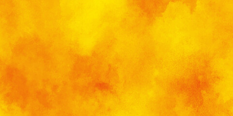 Abstract vibrant yellow watercolor on white background.Abstract yellow watercolor background,place for text. Watercolour texture. Summer backdrop. Performed with several wide brush strokes.