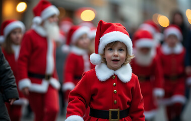german children dress santa claus december weihnachten